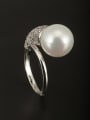 thumb GODKI Luxury Women Wedding Dubai Custom White Round Ring with Platinum Plated Copper 0