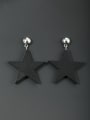 thumb Star Wood Black Drop drop Earring 0