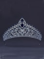 thumb Model No 1000001753 Platinum Plated Zircon Navy Wedding Crown 0