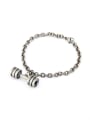 thumb Personalized Silver-Plated Titanium Silver Personalized Bracelet 0