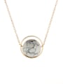 thumb Gold Plated Zinc Alloy Round Necklac 0