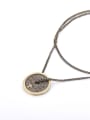 thumb Coffee Gold Plated Brass Round Copper Beautiful necklace 0
