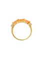 thumb Model No R012713-7 Gold Youself ! Gold Plated Copper Stone Band band ring 0