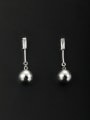 thumb Model No 1000000950 Round style with Platinum Plated Zircon Drop drop Earring 0