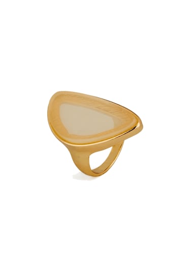 Gold Plated Zinc Alloy Gold Band band ring