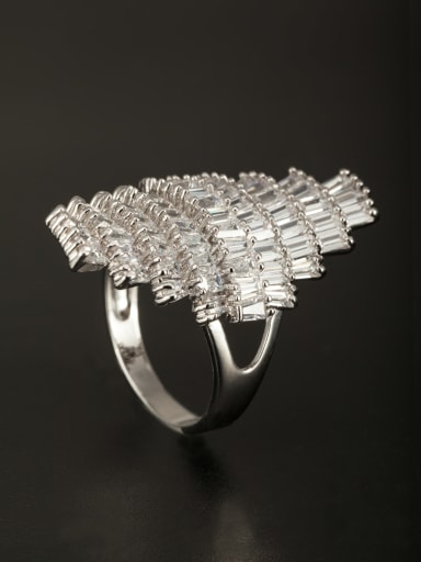 GODKI Luxury Women Wedding Dubai Model No SJ045825R-002 style with Platinum Plated Copper Zircon Ring