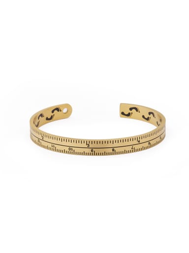 The new Gold Plated Titanium Statement bangle with Gold