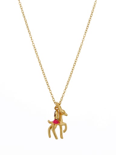 Personalized Gold Plated Copper Gold Animal Motif Necklac
