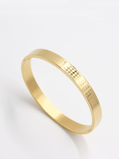 Gold  Youself ! Stainless steel   Bangle  63MMX55MM