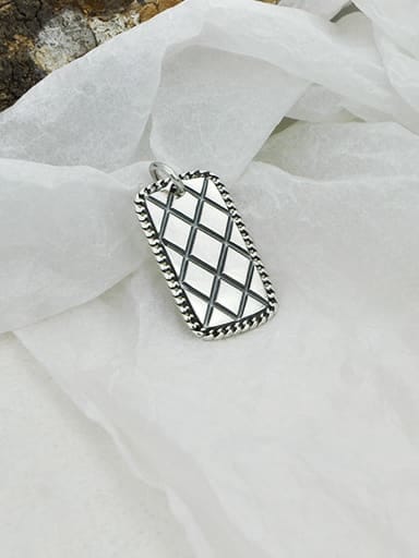 925 Sterling Silver With Antique Silver Plated Simplistic Geometric Pendants