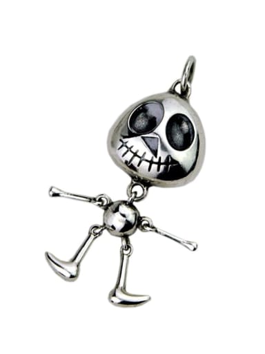 custom Vintage Sterling Silver With Personality Joints Can Be Activated Skull Diy