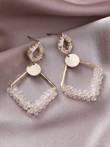 Alloy With Gold Plated Fashion Geometric Drop Earrings
