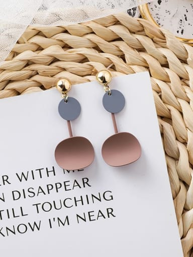 Alloy With Rose Gold Plated Simplistic Geometric Hook Earrings