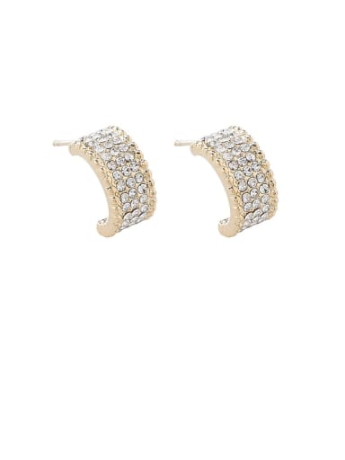 Alloy With Gold Plated Fashion Geometric Stud Earrings