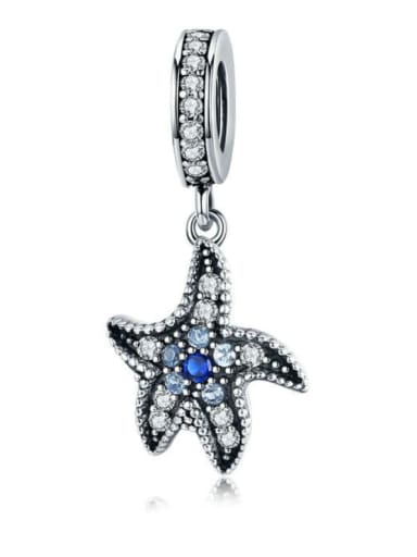 custom 925 silver starfish charms