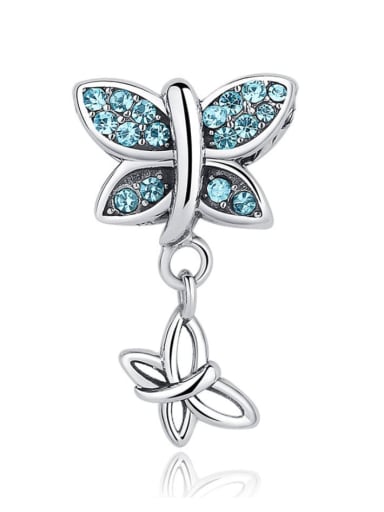 925 silver cute butterfly charms
