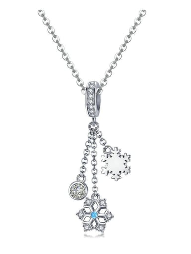 Pendant Chain 925 silver snowflake charms