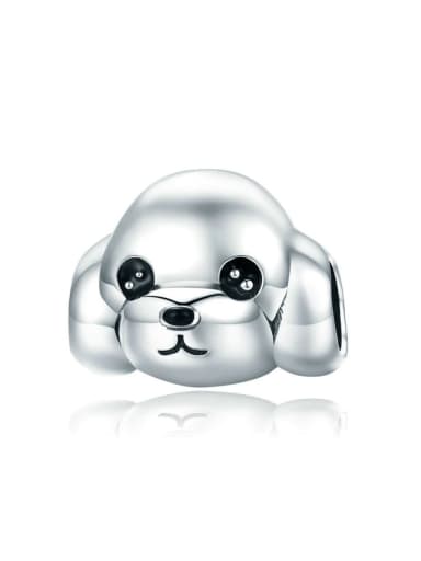 925 Silver Cute Dog Pendant