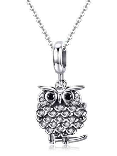 Pendant Chain 925 silver cute owl charms