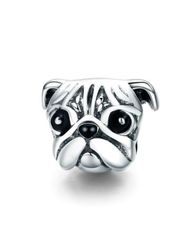 custom 925 silver cute dog charms