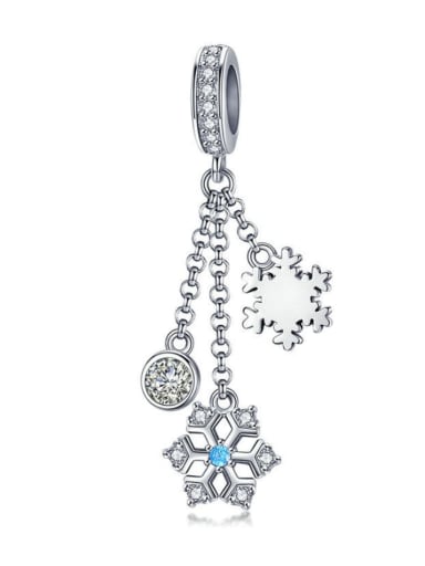 custom 925 silver snowflake charms