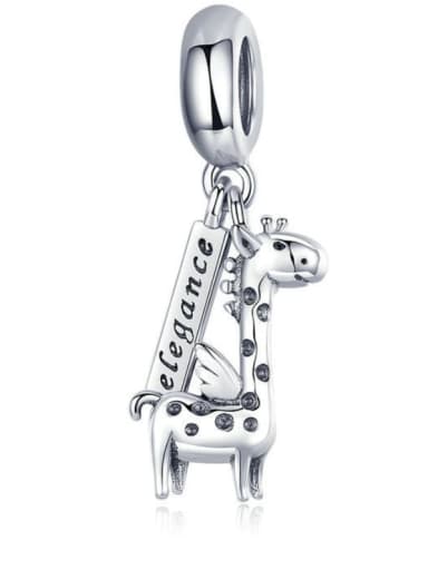 925 silver cute giraffe charms