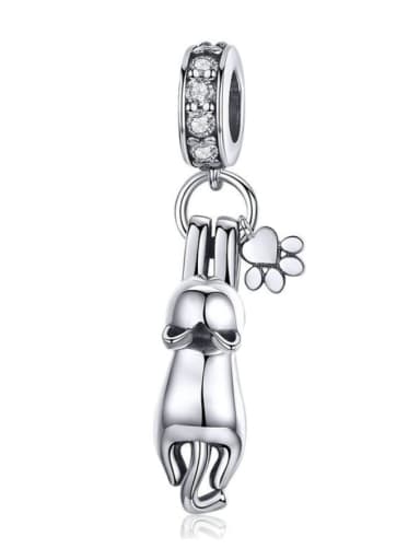Pendant 925 silver cute cat charms