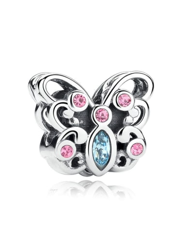 custom 925 silver cute butterfly charms