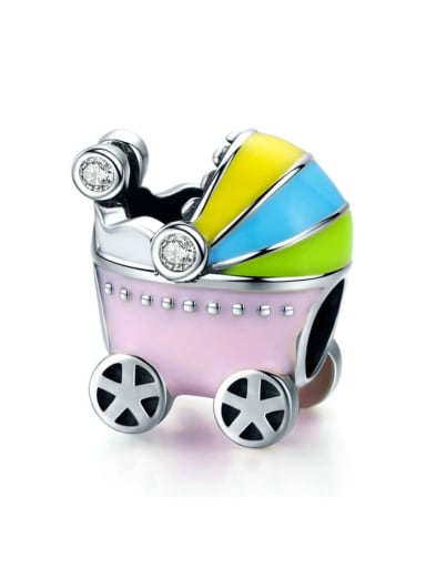925 silver cute stroller charms