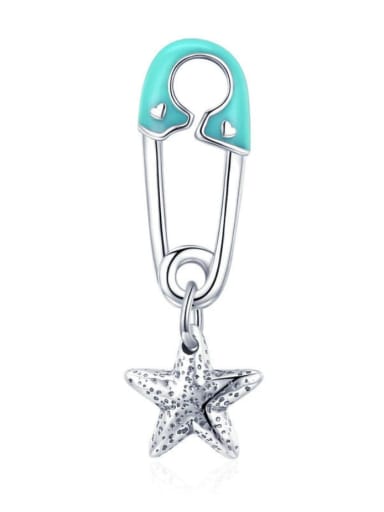 925 Silver Star Button charms