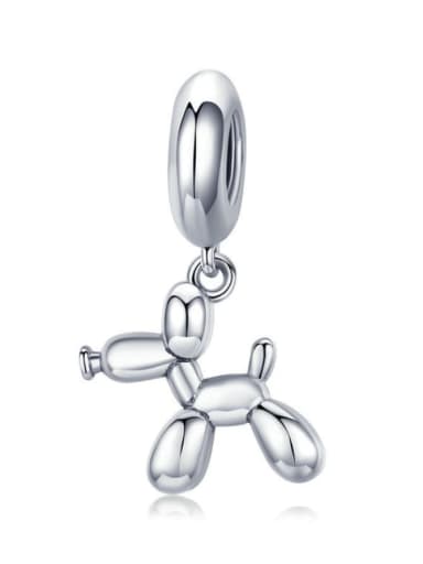 925 silver cute balloon dog charms