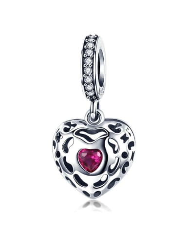Pendant 925 silver cute heart charms