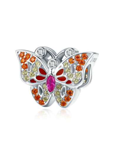 custom 925 silver cute butterfly charms