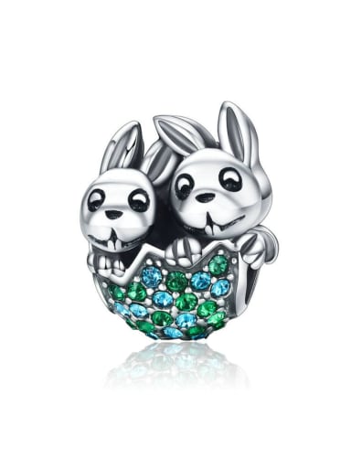 925 Silver Easter Bunny charms