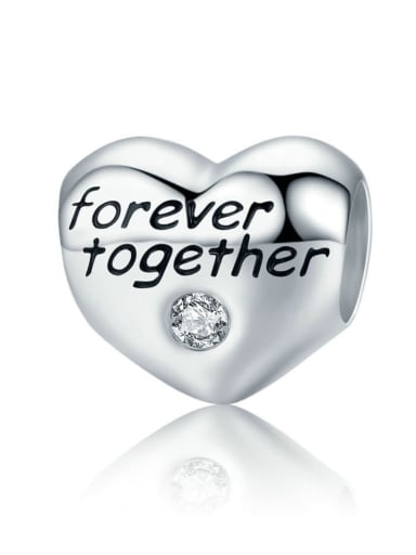 925 silver cute heart charms