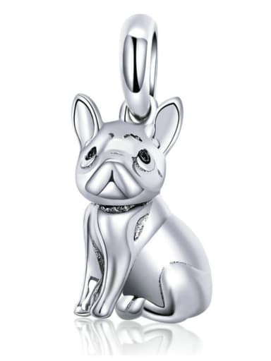 925 Silver Cute Bulldog charms