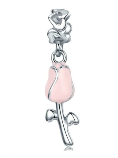 925 silver romantic rose charms
