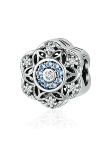 custom 925 silver romantic snowflake charms