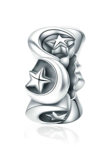 custom 925 silver star moon charms