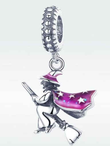 Pendant 925 Silver Witch charms