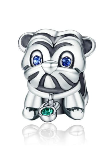 custom 925 silver cute puppy charms