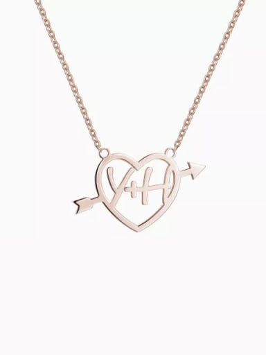 Customize  Silver Cupid's Arrow Name Necklace