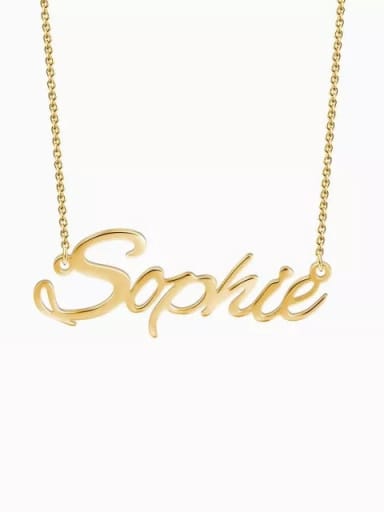 18K Gold Plated "Sophie" Style Customized Personalized Name Necklace