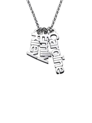 Personalized Vertical 3 Names Necklace