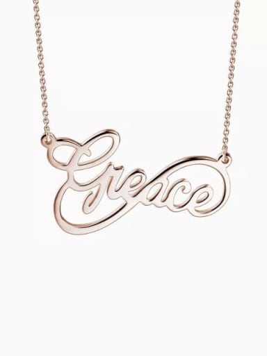 Customized Infinity Style Name Necklace