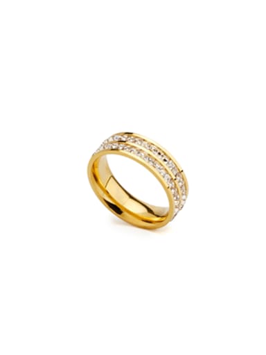 Gold Youself ! Gold Plated Stainless steel  band ring