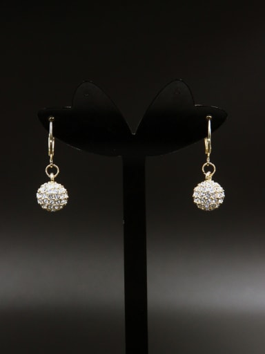 style with Gold Plated Rhinestone Drop drop Earring