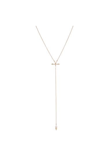 Model No X1000003784 A Gold Plated Zinc Alloy Stylish  necklace Of