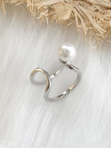 925 silver Personalized Pearl Band Ring