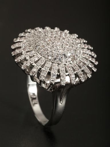 GODKI Luxury Women Wedding Dubai Model No AV043986R Fashion Platinum Plated Copper Ring